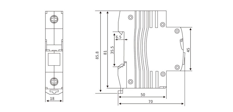 Miniature Circuit Breaker Supplier_Modular Pushbutton Switch Drawing