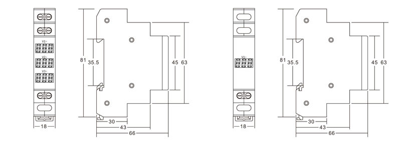 EKMV Modular Voltage Meter Supplier_EKMV Modular Voltage Meter Drawing